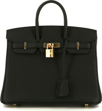 Hermès - Authenticated Birkin 25 Handbag - Leather Beige Plain for Women, Very Good Condition