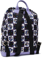 Thumbnail for your product : Emilio Pucci Leather-trimmed Checked Twill Backpack