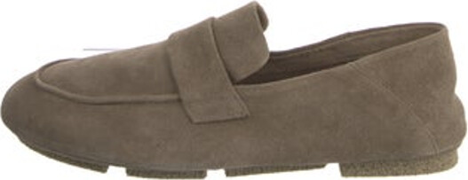 Officine Creative Suede Loafers Green Round-Toes Includes Box & Dust Bag
