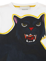 Thumbnail for your product : Gucci Panther Printed Cotton Jersey T-Shirt