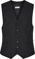 Thumbnail for your product : Reiss Galaxy W - Flecked Wool Waistcoat in Charcoal