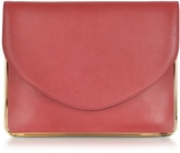 Thumbnail for your product : Carven Saint Sulpice Leather Clutch w/Metal Detail