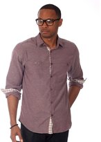 Thumbnail for your product : Carlton Filthy Etiquette Filthy Etiquette \"Carlton\" Chambray Shirt with Gingham Plaid Trims