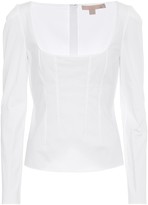 Thumbnail for your product : Brock Collection Quaderno stretch-cotton top