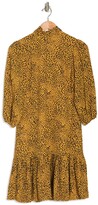 Thumbnail for your product : Nanette Lepore Drop Waist Pleated Hem Cheetah Print Dress