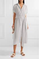 Thumbnail for your product : Lisa Marie Fernandez Polka-dot Cotton-voile Midi Dress - White
