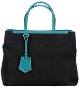 Thumbnail for your product : Fendi lake and navy twill '2Jours' convertible top handle tote