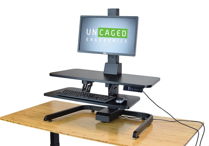 Uncaged Ergonomics Electric Standing Desk Conversion premium ergonomic