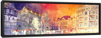 East Urban Home 'Sunset In Poznań' By Maja Wronska Graphic Art Print on Canvas
