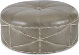 Thumbnail for your product : Massoud Hollander Round Leather Ottoman