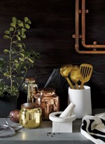 Thumbnail for your product : CB2 Brushed Gold Turner