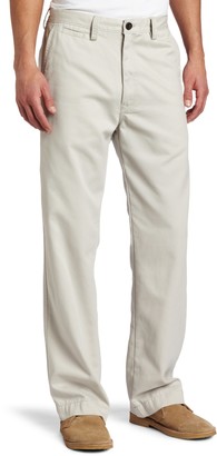 haggar men's lk life khaki relaxed straight fit flat front