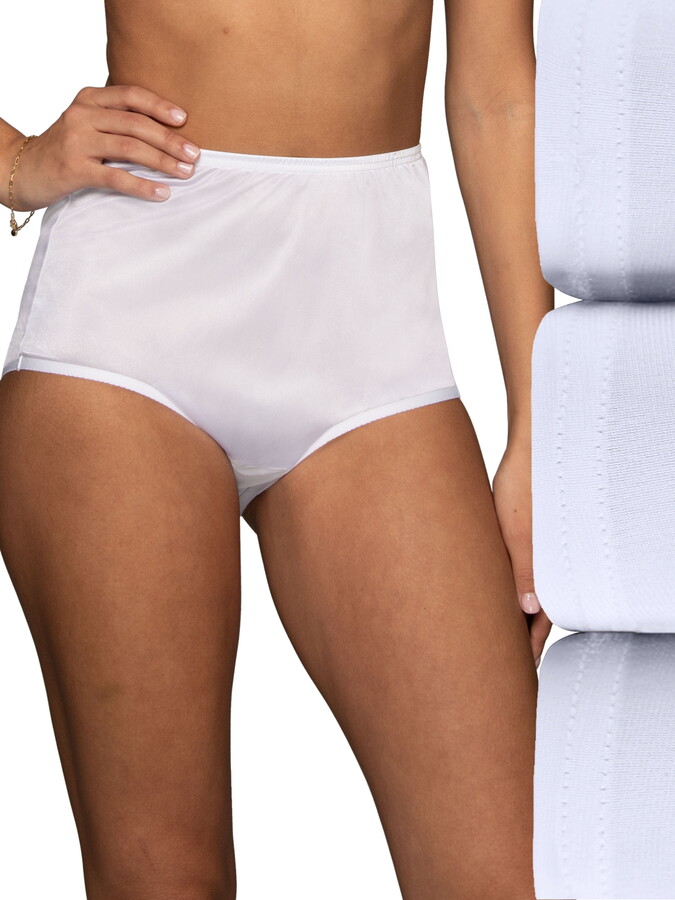 Vanity Fair Lingerie Women’s Perfectly Yours Ravissant Tailored Full Brief Underwear, 3-Pack