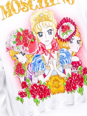 Moschino cropped Anime print jacket