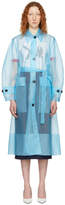 Calvin Klein 205W39NYC - Manteau long en plastique bleu