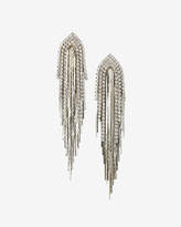 Thumbnail for your product : Express Rhinestone Fringe Drop Earrings