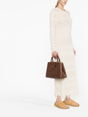 Longchamp Roseau Embossed Medium Top Handle Bag - ShopStyle