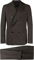 Thumbnail for your product : Tonello Double-Breasted Wool-Blend Suit