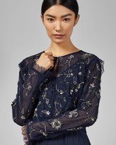 Thumbnail for your product : Ted Baker Embellished Cropped Jacket