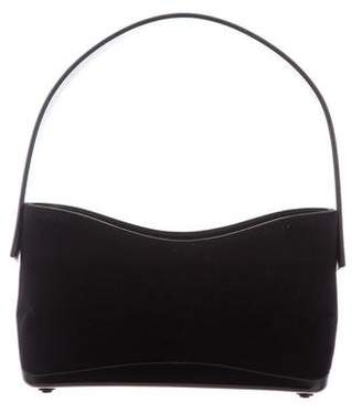 Ferragamo Leather-Trimmed Suede Bag