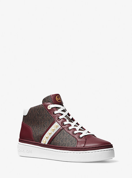 michael kors gertie studded leather sneaker