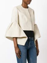 Thumbnail for your product : DELPOZO cropped tulip sleeve jacket