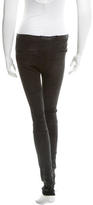 Thumbnail for your product : Helmut Lang Suede Skinny Leggings