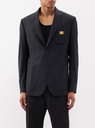 Suit Gianni Versace Black size 54 FR in Cotton - 39499386