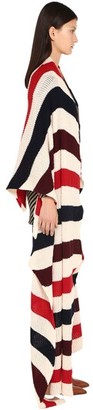 Missoni Striped Wool Knit Maxi Shawl