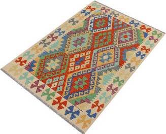 Isabelline Ceporah Southwestern Handmade Hand-Knotted Rectangle 3'3\