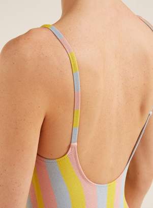 Solid & Striped The Nina Striped Swimsuit - Womens - Multi Stripe