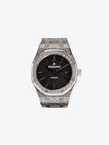Thumbnail for your product : Audemars Piguet Mad Paris Mens Metallic Silver Tone Royal Oak Engraved Stainless Steel Watch