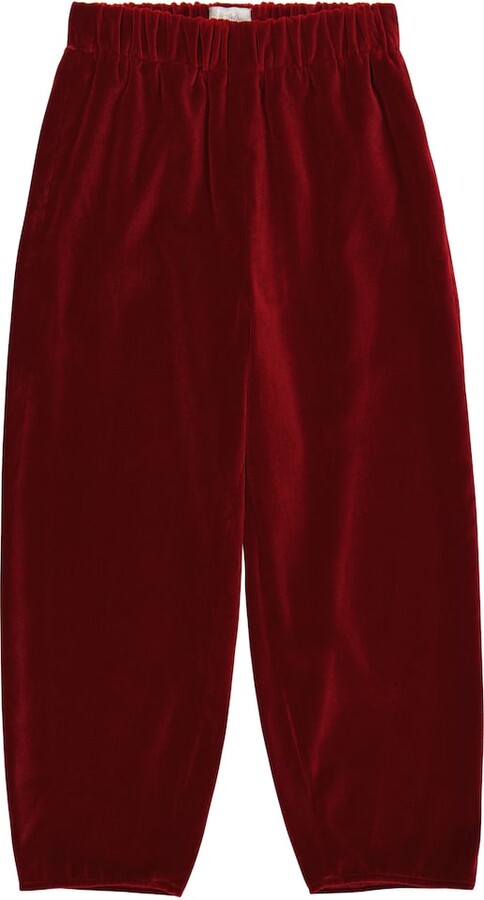 Il Gufo Velvet wide-leg pants