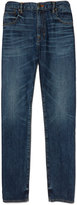 Thumbnail for your product : Vince Drop-Rise Denim Jeans, Blue
