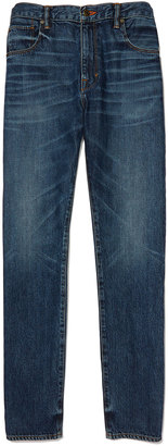 Vince Drop-Rise Denim Jeans, Blue
