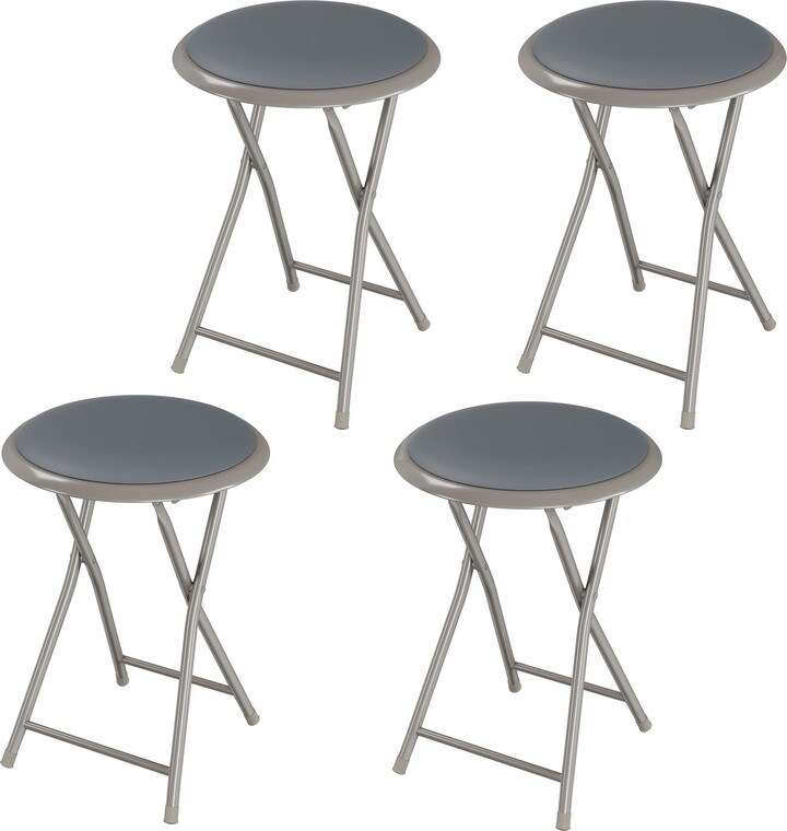 Howcool Folding Bar Stool HeavyDuty Padded Portable Stool with 300