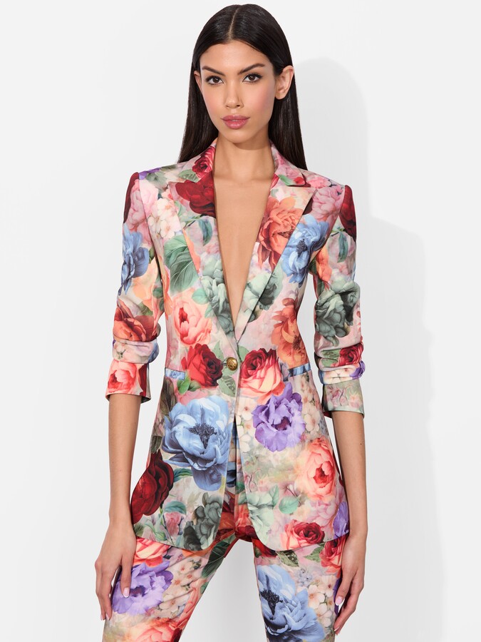 Alice + Olivia Breann Printed Blazer