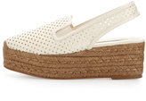 Thumbnail for your product : Stella McCartney Perforated Espadrille Flatform Sandal