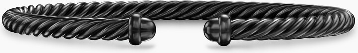 David Yurman Classic Cable Bracelet in Black Aluminum | Women's | Size L