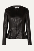 Thumbnail for your product : The Row Anasta Leather Peplum Jacket - Black