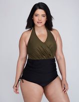 Thumbnail for your product : Lane Bryant Shimmer Swim One-Piece with Adjustable Skirt & Built-In No-Wire Bra