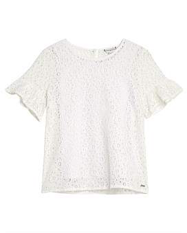 Tommy Hilfiger Ceremonial S/S Lace Top (Girls 3-7 Years)