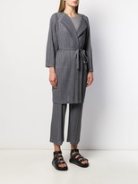 Thumbnail for your product : Pleats Please Issey Miyake Belted Pleated Coat