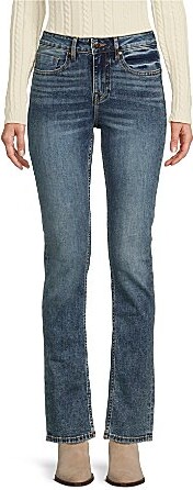 Marley Mid Rise Skinny Fit Straight Leg Jeans