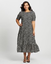 Thumbnail for your product : Atmos & Here Atmos&Here Curvy - Women's Black Midi Dresses - Katie Midi Dress - Size 26 at The Iconic