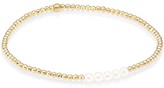 Thumbnail for your product : Mizuki 14K Yellow Gold & 3MM White Round Akoya Pearl Bracelet