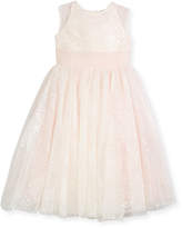 Thumbnail for your product : Sequin Tulle Special Occasion Dress, Ivory, Size 4-14