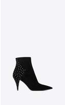 Thumbnail for your product : Saint Laurent Kiki Ankle Boots In Suede Decorated With Studs