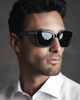 Thumbnail for your product : Tom Ford Campbell Plastic Sunglasses, Black