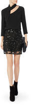 Thumbnail for your product : Exclusive for Intermix Nina Long-Sleeved Open Shoulder Top Black 2 2